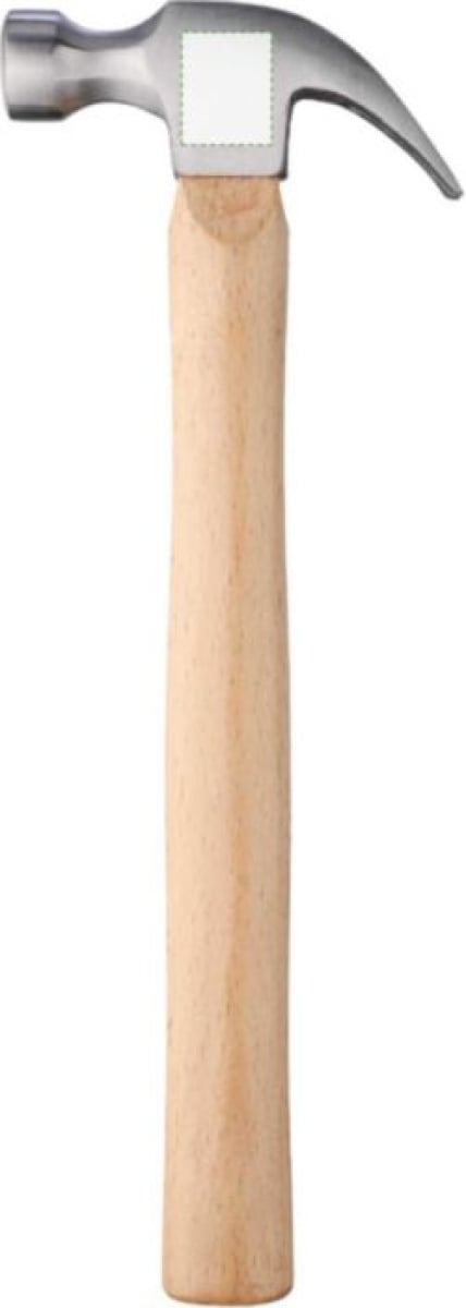 Klauwhamer - beukenhout - stalen kop - individeel verpakt - Zijkant