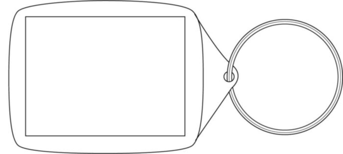 Leo sleutelhanger - kunststof - 5.9 cm - Achterzijde