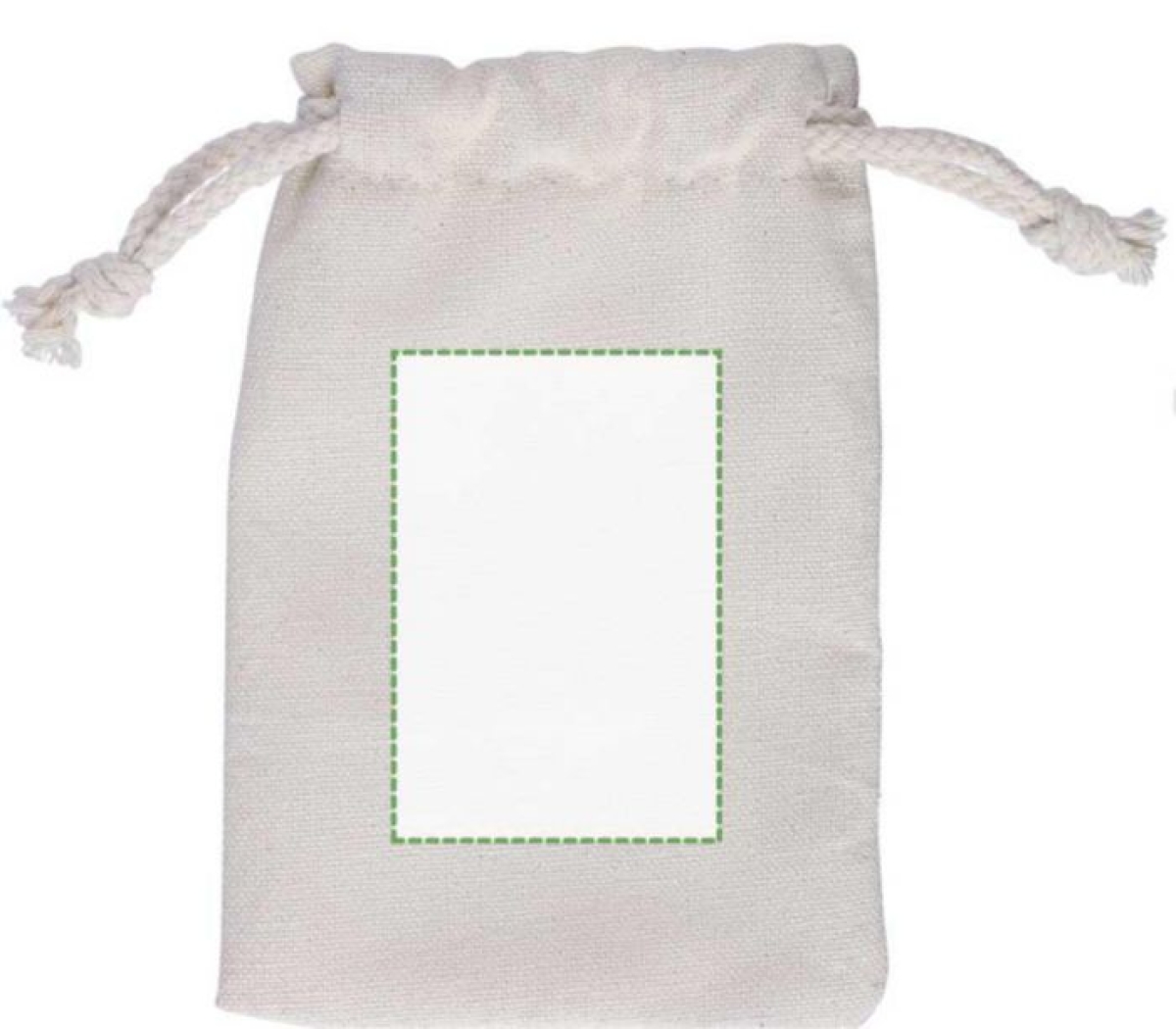 Nyssa golftees-set - hout - 6 tees, pitchfork en 2 markers - verpakt in katoenen zakje - Voorzijde