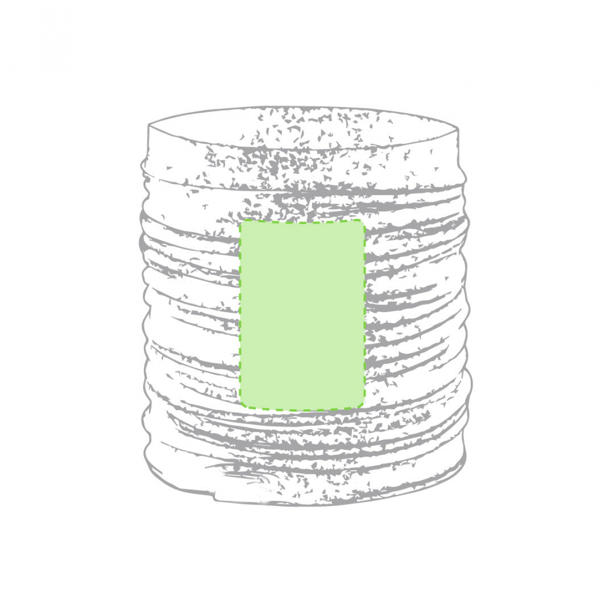 Omega Colsjaal - 25cm - organisch katoen 150g/m2 - Aan de andere kant