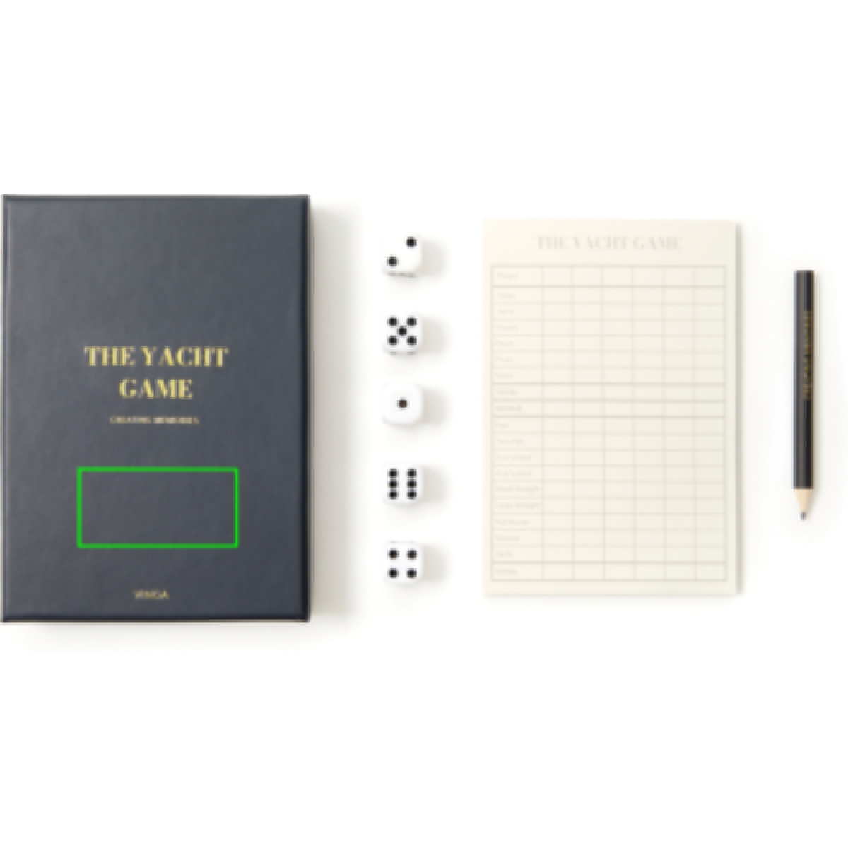 VINGA The Yacht dobbelspel - kunststof - geschenkverpakking - Box