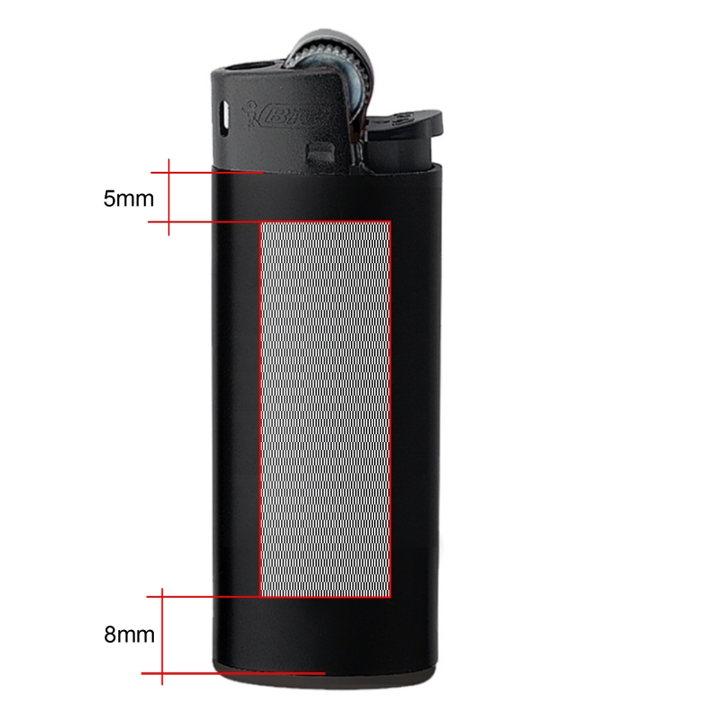 BIC® J25 All Black gasaansteker - kindveilig - wegwerp - full colour - voorkant