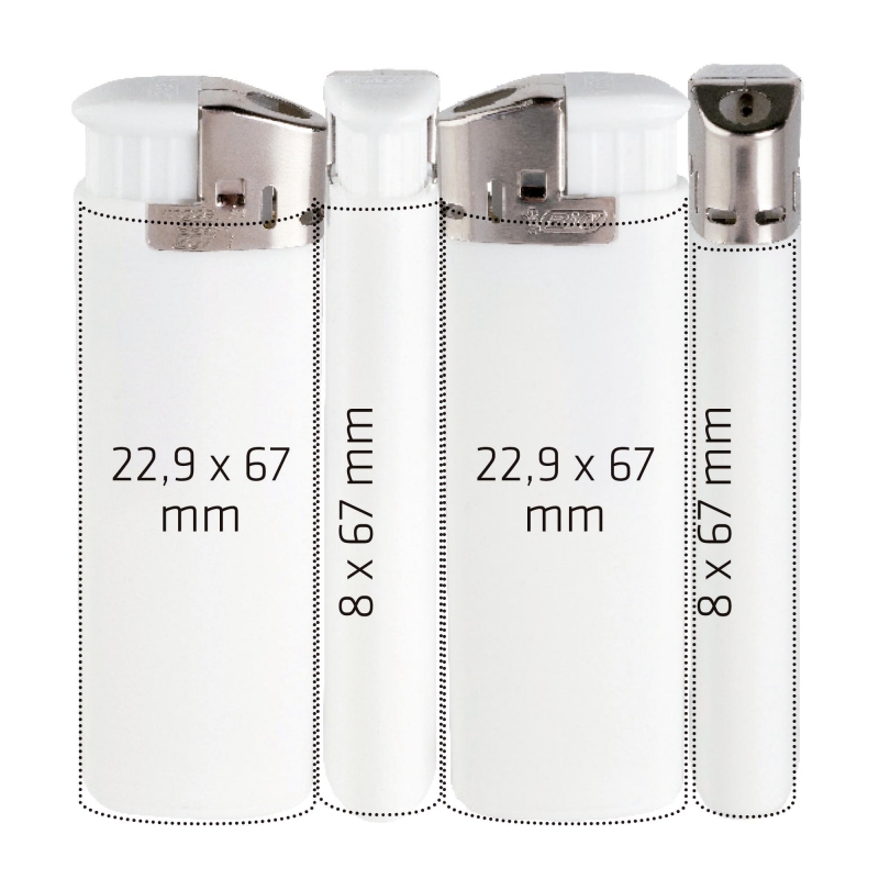 BIC® J38 Chrome Hood gasaansteker - wegwerp - full colour - houder