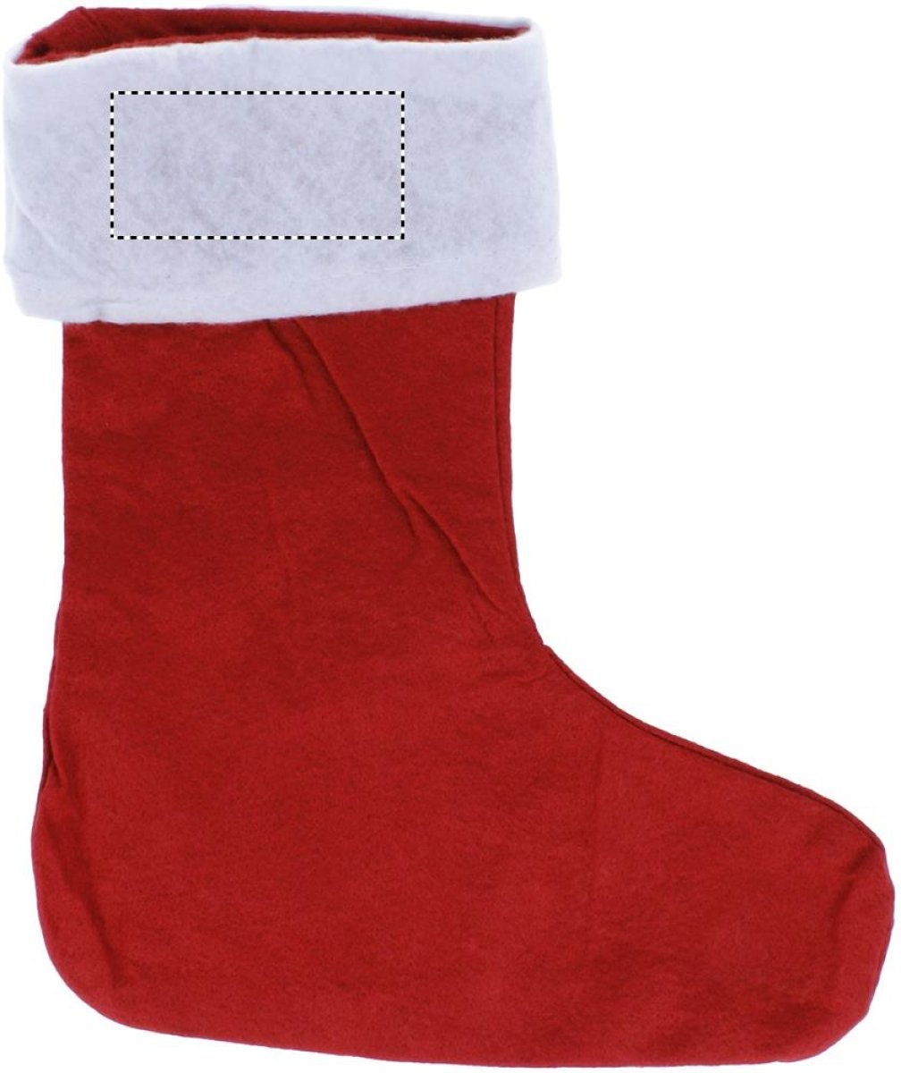 Kerstsok vilt - Back white part Kerstsok vilt - Back white part