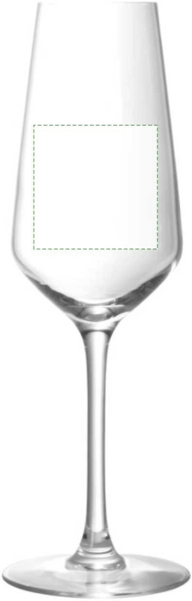 Loire champagneglas 230ml - glas - Made in Europe - Achterzijde