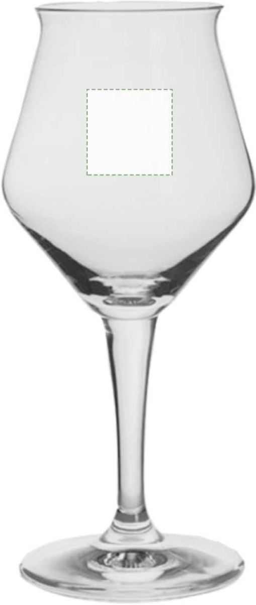 Crown sommelier bierglas 420ml - tulpvormige kelk - Achterzijde