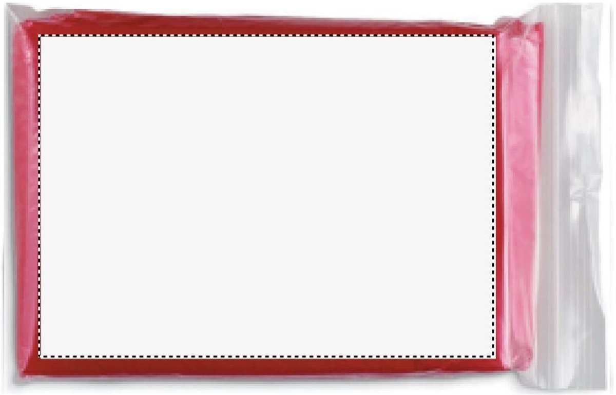 Sprinkle poncho - unisex - kunsstof - met capuchon - verpakt in transparante polybag - Full color inlay 2