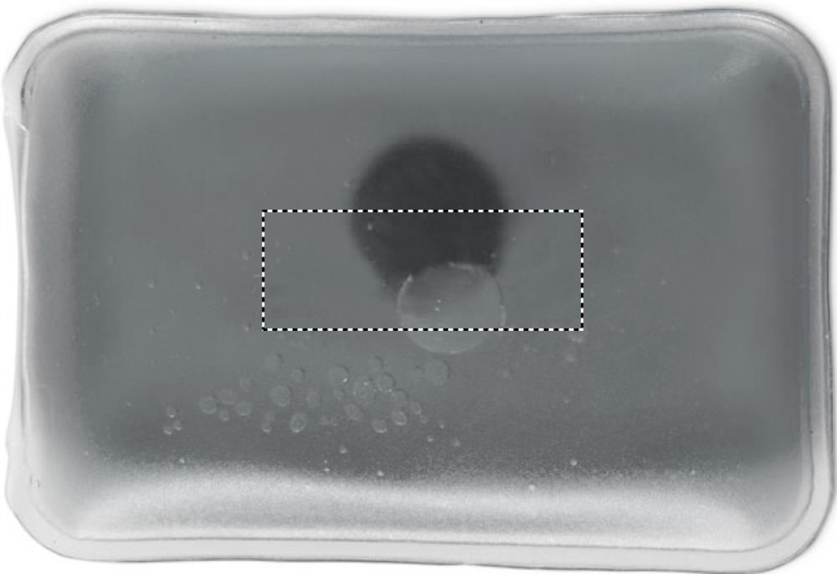 Termosensor handwarmer - vloeibaar - herbruikbaar - 10x6.5cm - Front