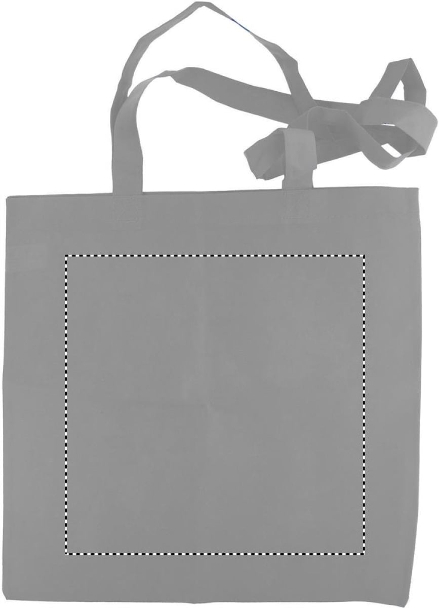 Totecolor boodschappentas 40x40cm - 80 g/m² - lange schouderbanden - Front
