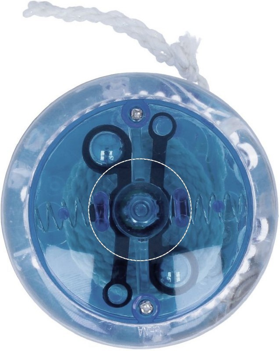 Jojo met knipperend licht - kunststof - diameter 5.5cm - Back