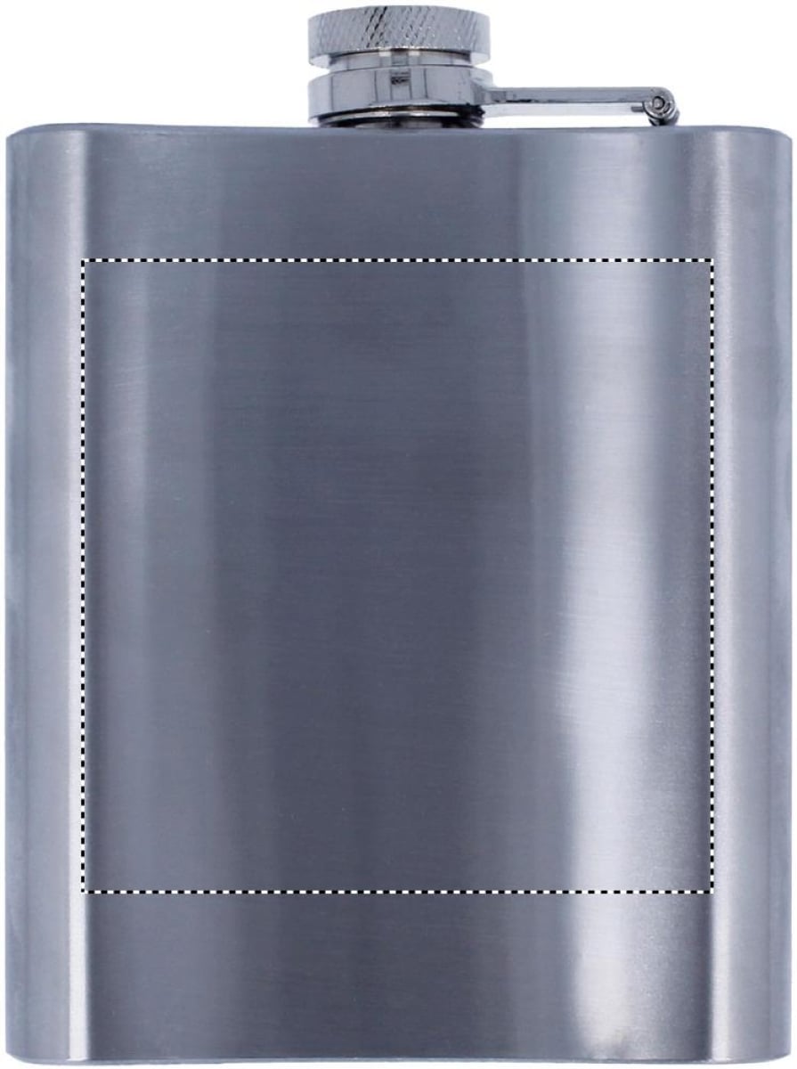 Heupfles 200 ml - RVS - schroefdop - Back laser