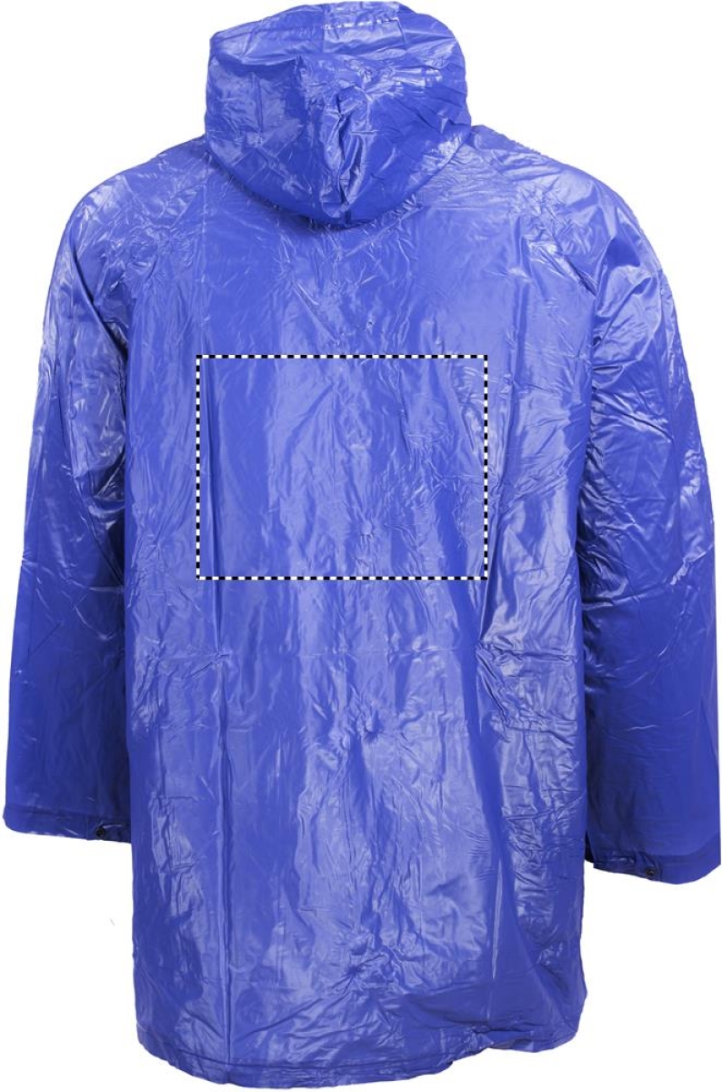 Blado regenjas - unisex - PVC - drukknoopsluiting - Back
