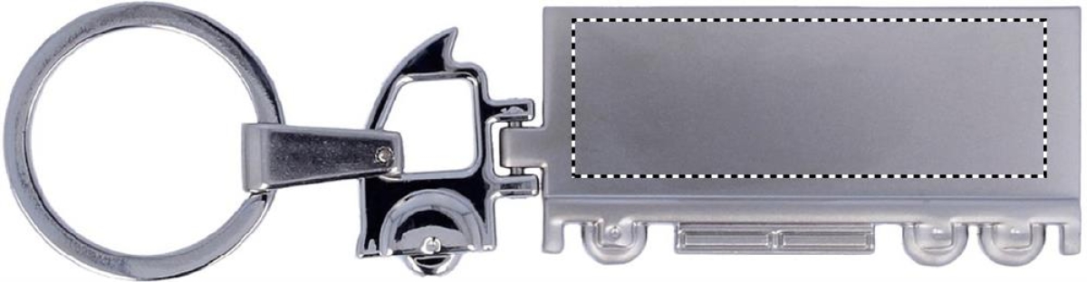 Vrachtwagen sleutelhanger - metaal - 10.5 cm - geschenkverpakking - Front Vrachtwagen sleutelhanger - metaal - 10.5 cm - geschenkverpakking - Front