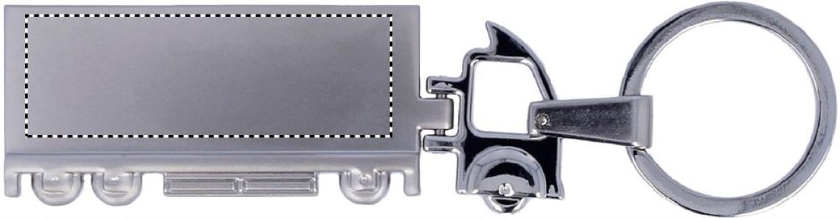 Vrachtwagen sleutelhanger - metaal - 10.5 cm - geschenkverpakking - Back Vrachtwagen sleutelhanger - metaal - 10.5 cm - geschenkverpakking - Back