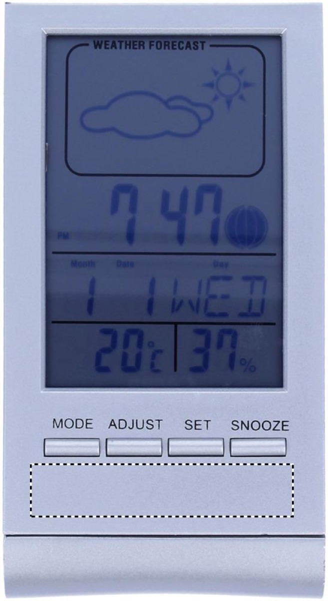 Weerstation met LCD display - Below display