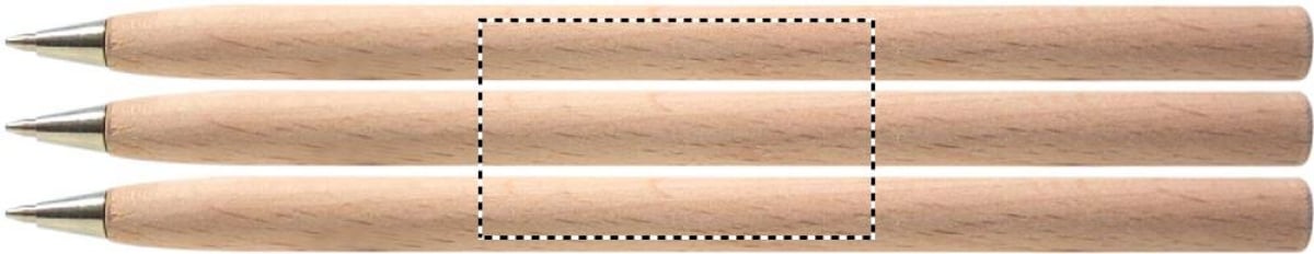 Boisel balpen - hout - zwarte inkt - Roundscreen