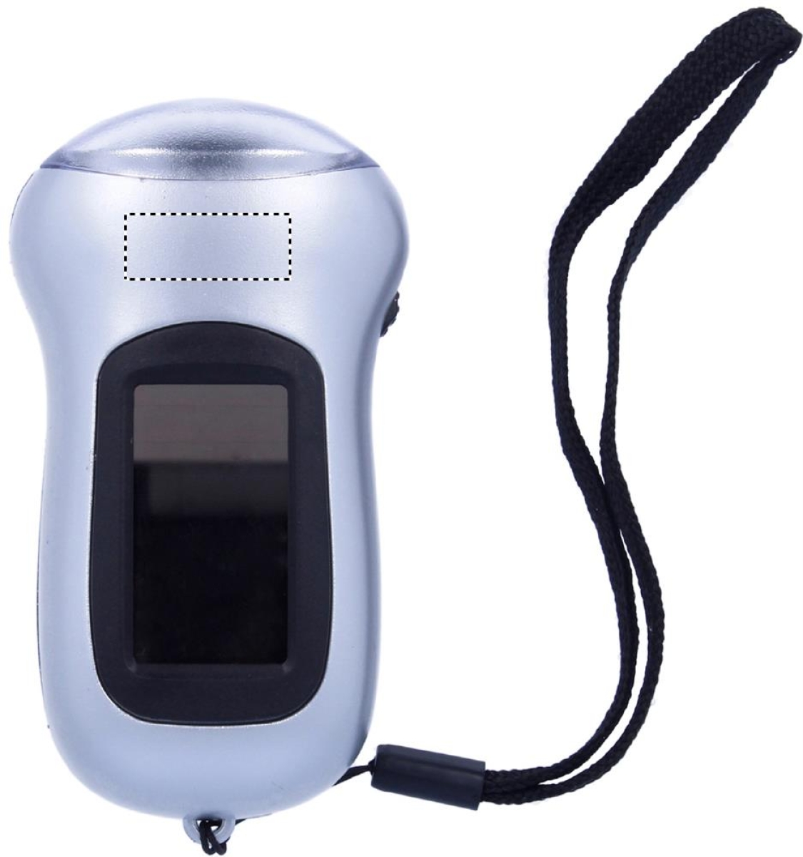 LED zaklamp op zonne-energie en dynamo - kunststof - 40mAh batterij - Front