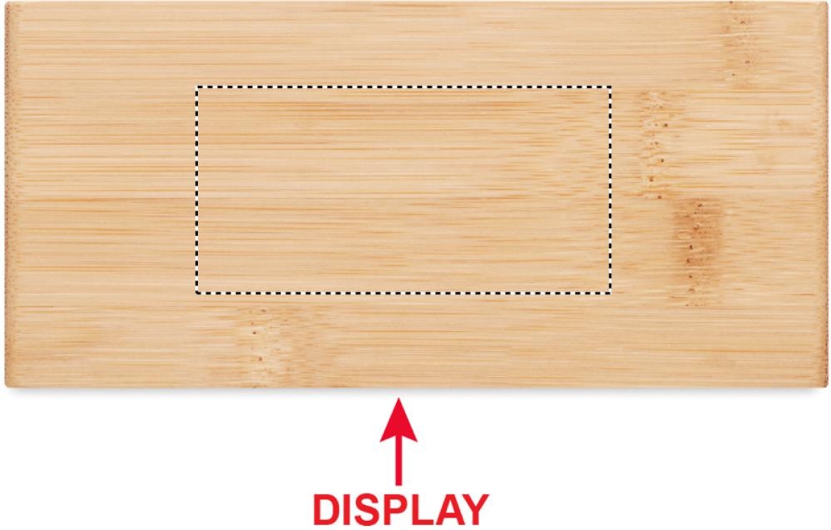 Bamboe draadloze oplader - Top pad Bamboe draadloze oplader - Top pad
