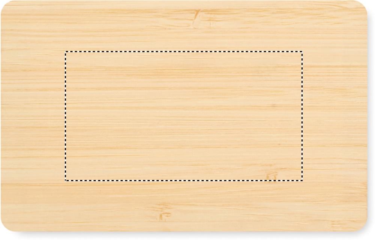 Bamboe RFID kaarthouder - Front pad