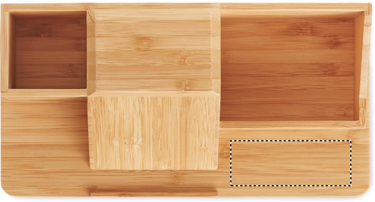 Groovy bureau organizer - 10W - bamboe - met draadloze oplader - Part 1