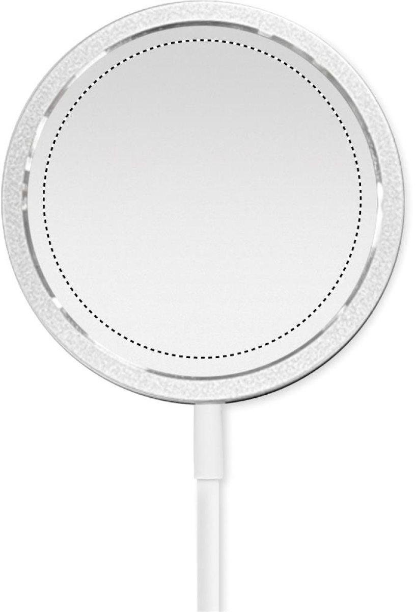 Melis oplader - 15W - metaal - draadloos - magnetisch - telefoonstandaard - Charger side 1