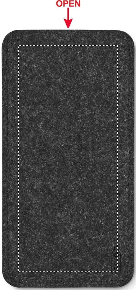 RPET vilten brillenkoker - Back