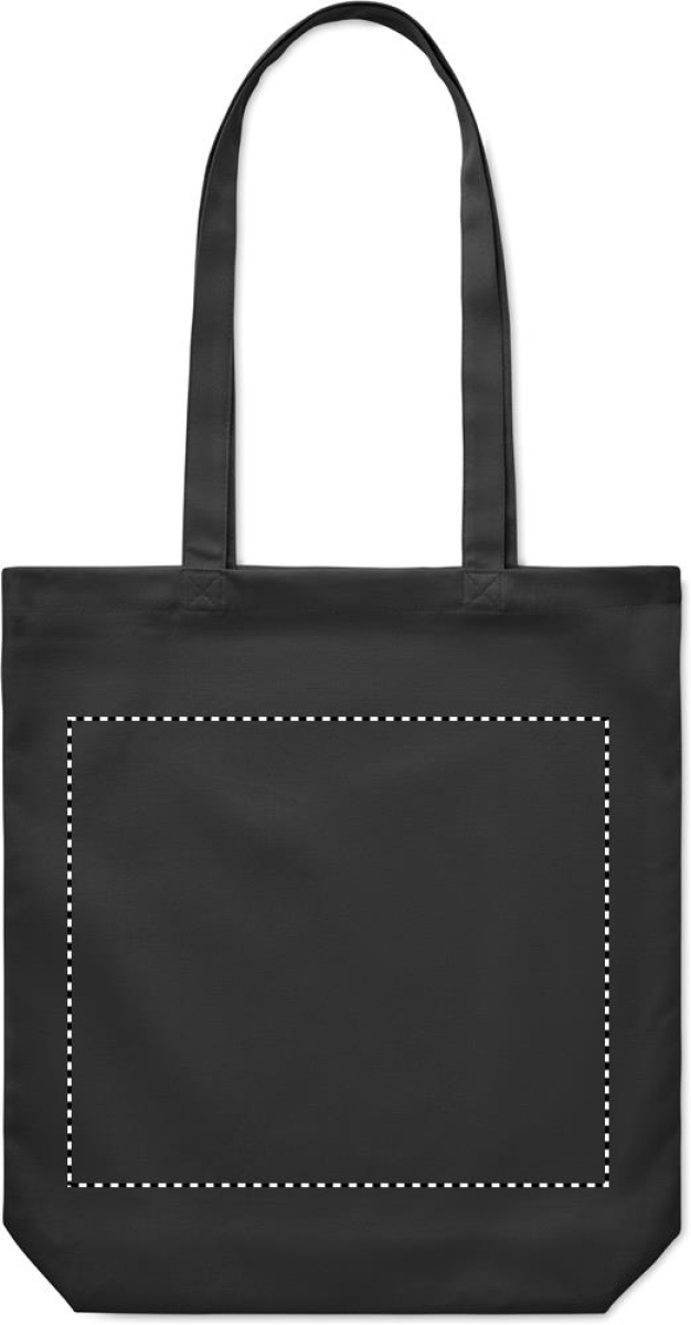 Rassa shopper - canvas - 270gr/m² - 38 41 x 9 cm - lange hengsels - Back
