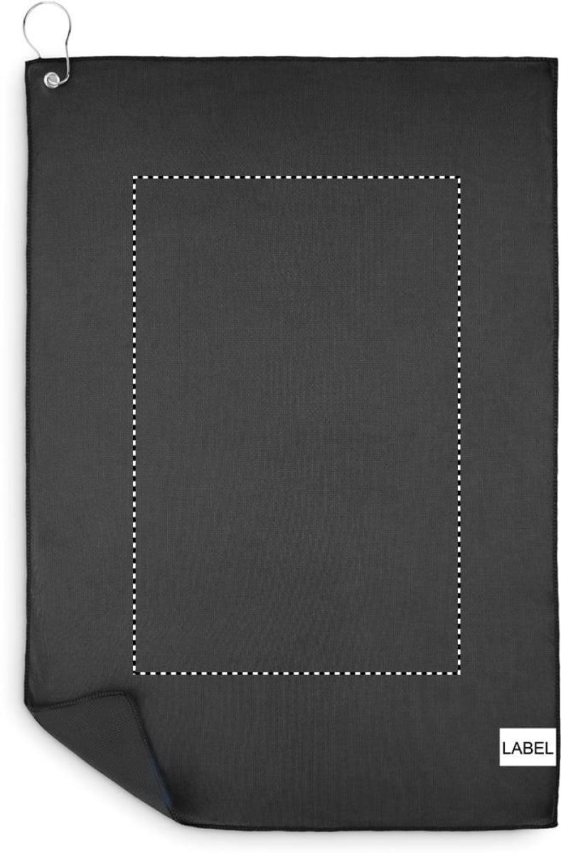 Towgo golfhanddoek - 63 x 40 cm - rPET - met hanger - Towel back smooth