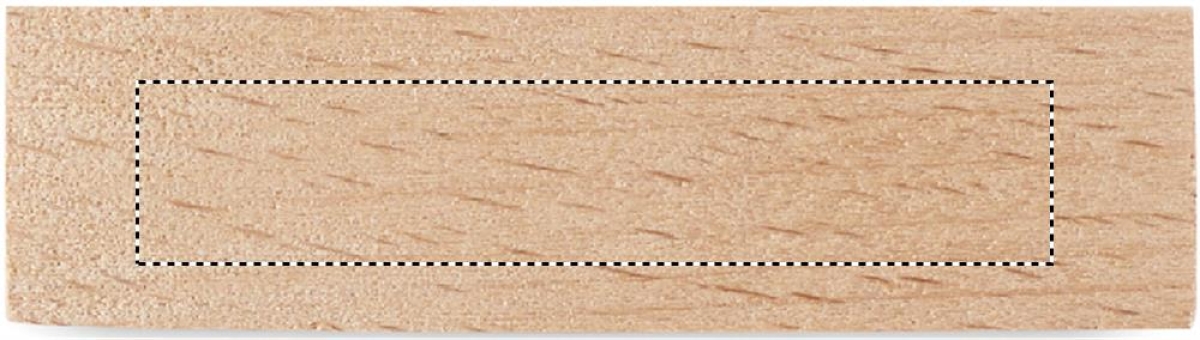 Desert zandloper - glas - 5 minuten - houten basis - Base front