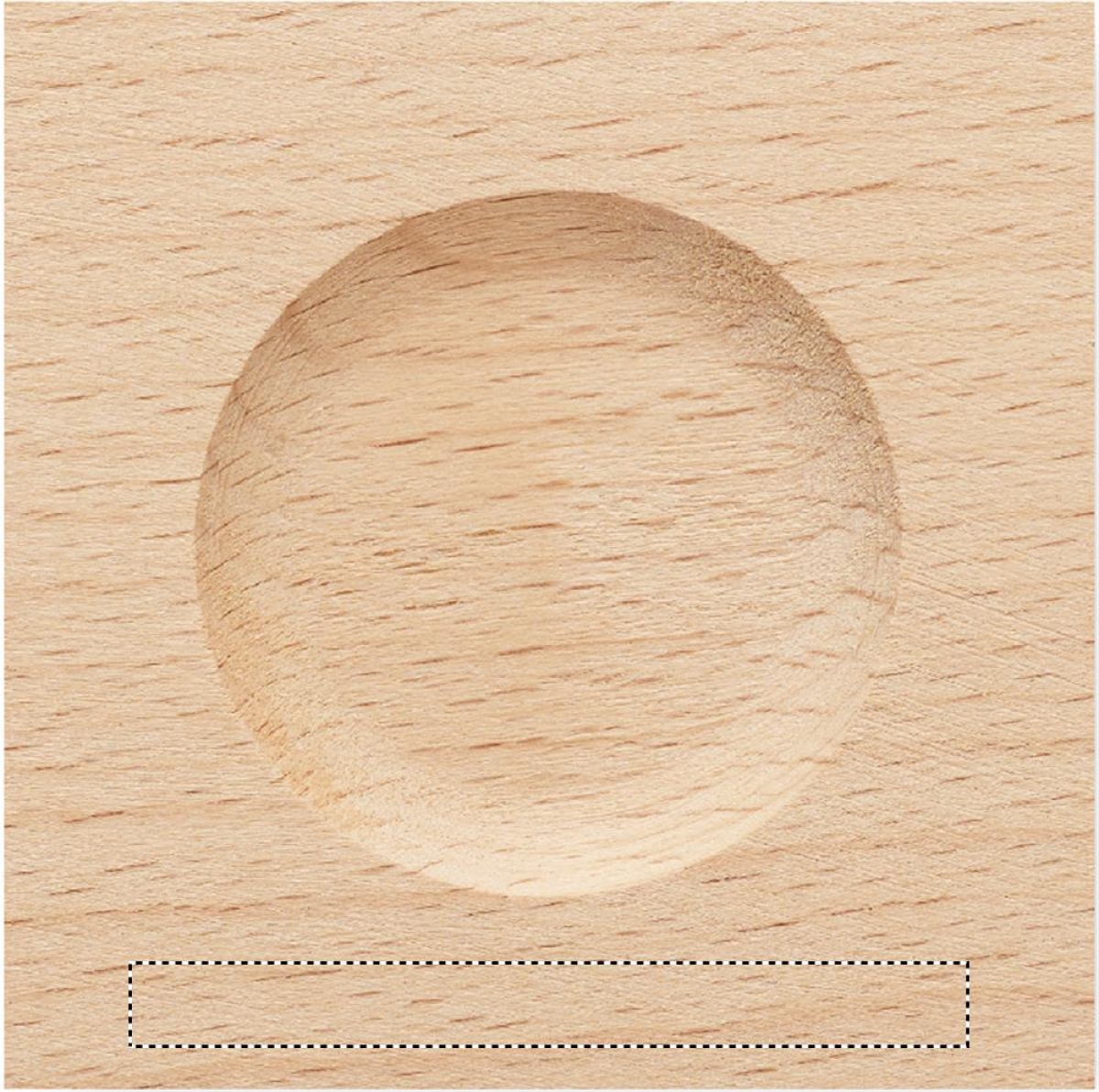 Desert zandloper - glas - 5 minuten - houten basis - Base top