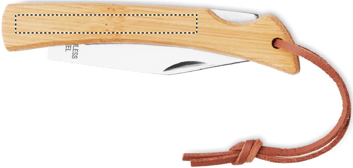 Opvouwbaar mes in bamboe - Left handed