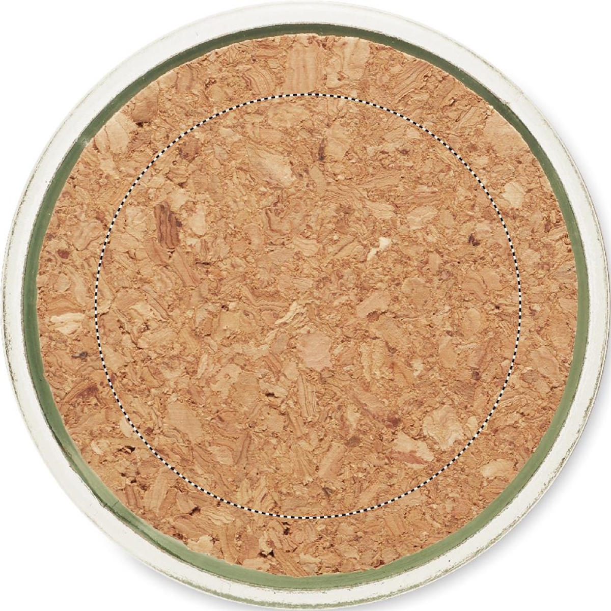 Picca karaf 1L - gerecycled glas - kurken dop - Lid