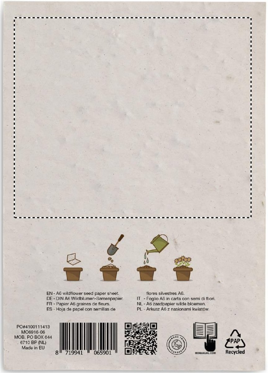 A6 zaadpapier wilde bloemen - Side 2