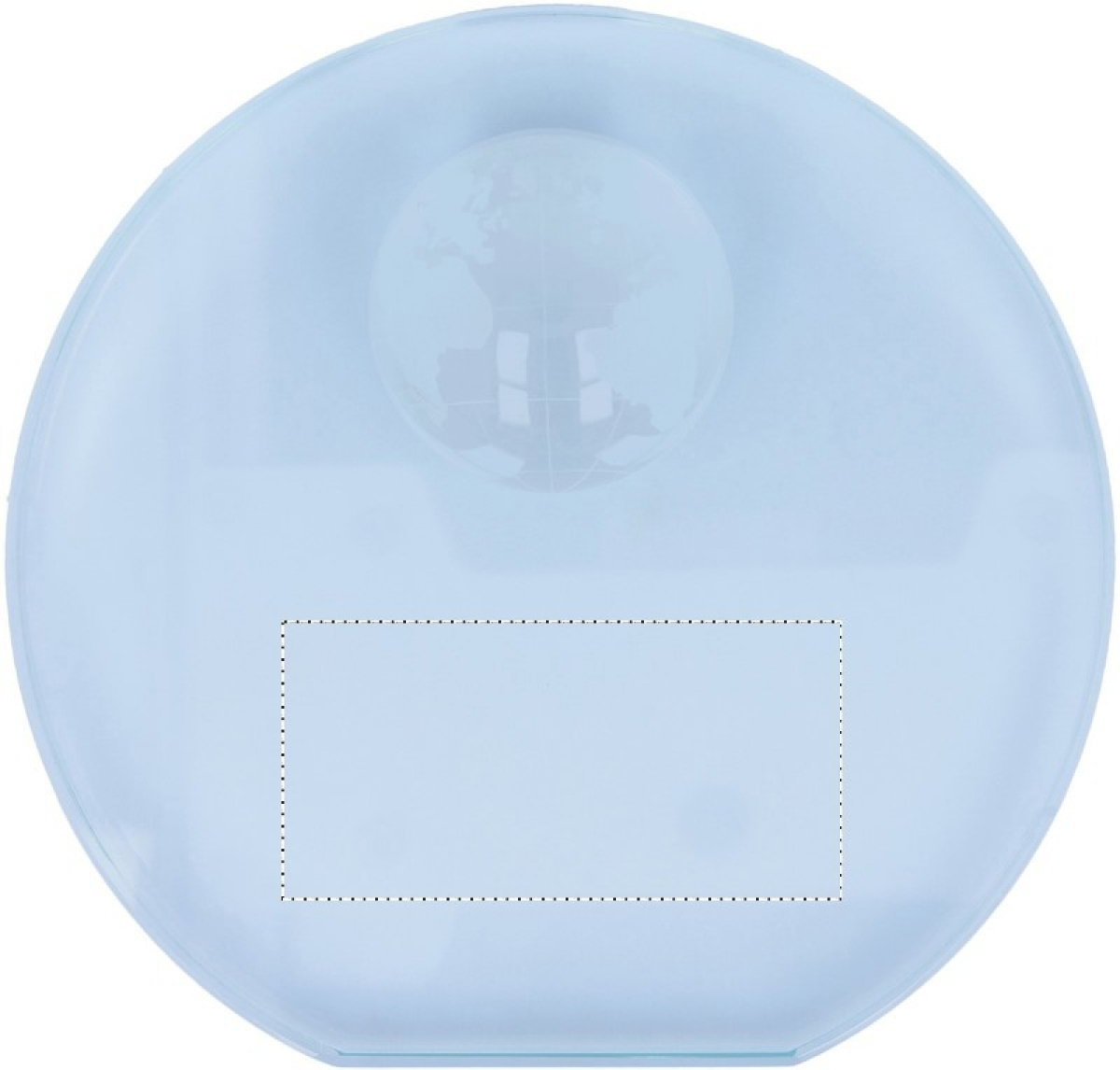 Glazen trofee met wereldbol - Back glass