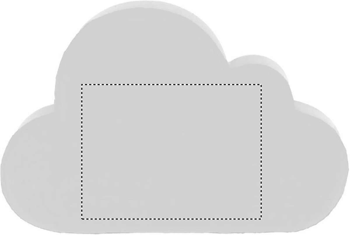 anti-stress bal - wolk - 8 cm - PU - Back