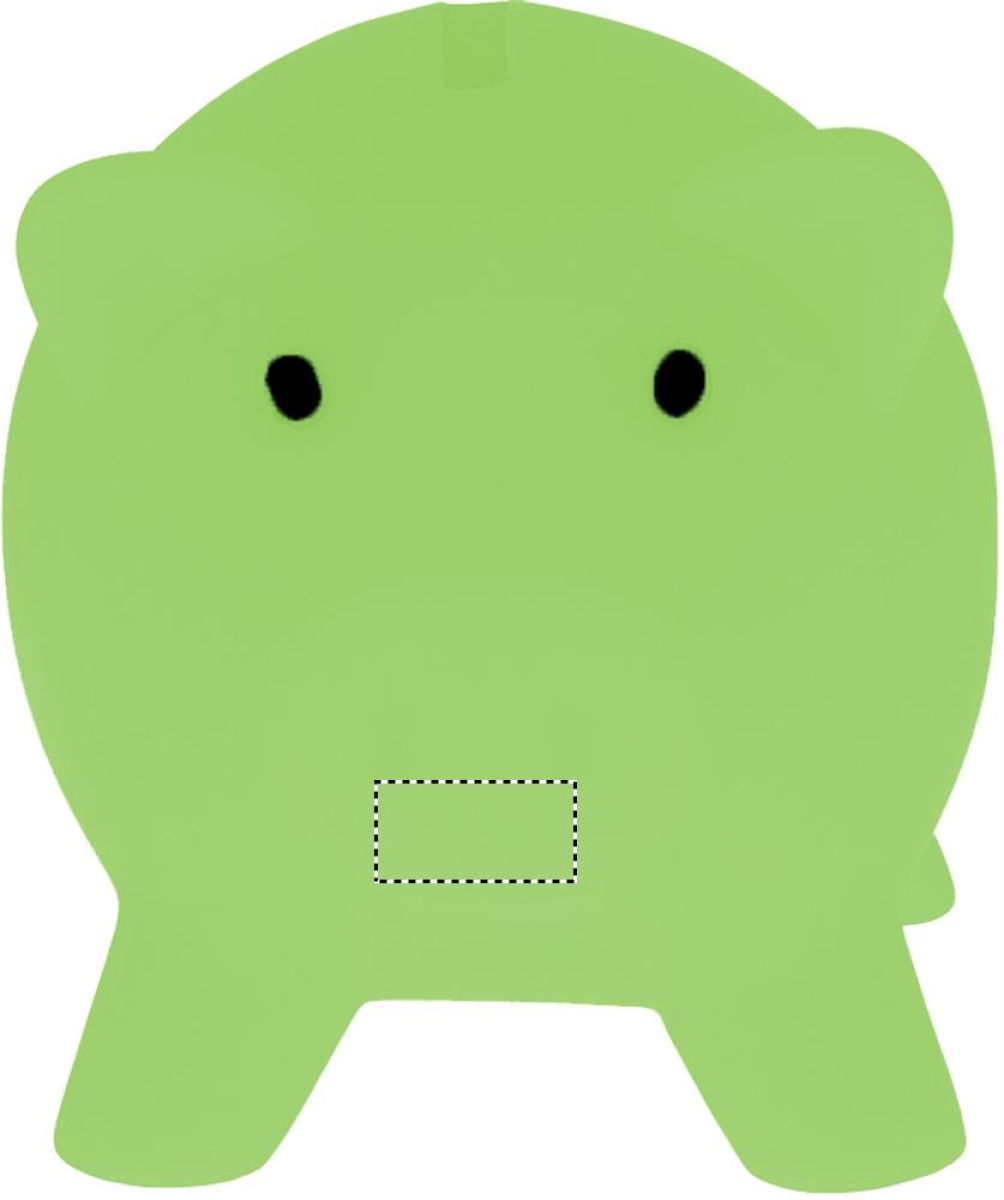 Softco spaarvarken - PVC - 9x7x7cm - Front