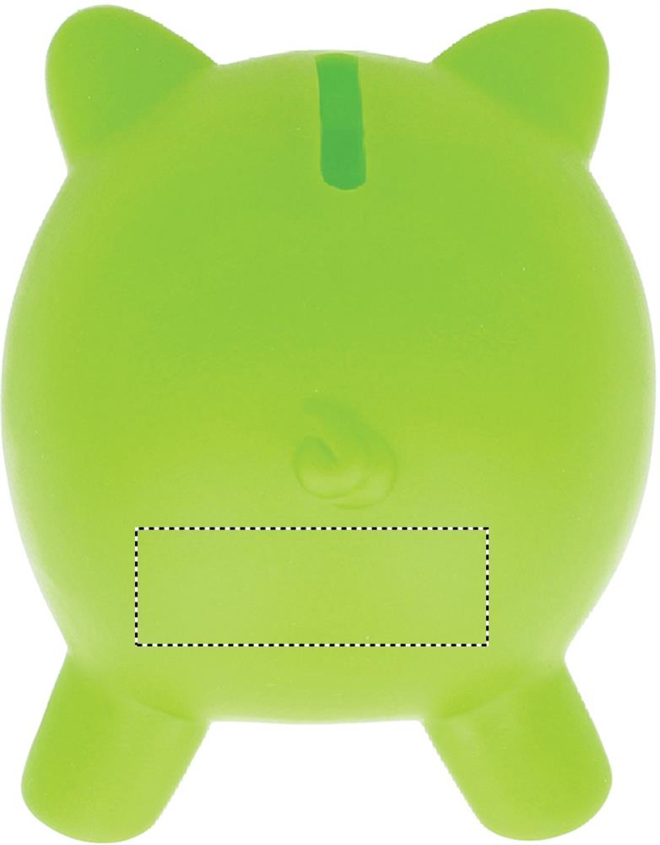 Softco spaarvarken - PVC - 9x7x7cm - Back