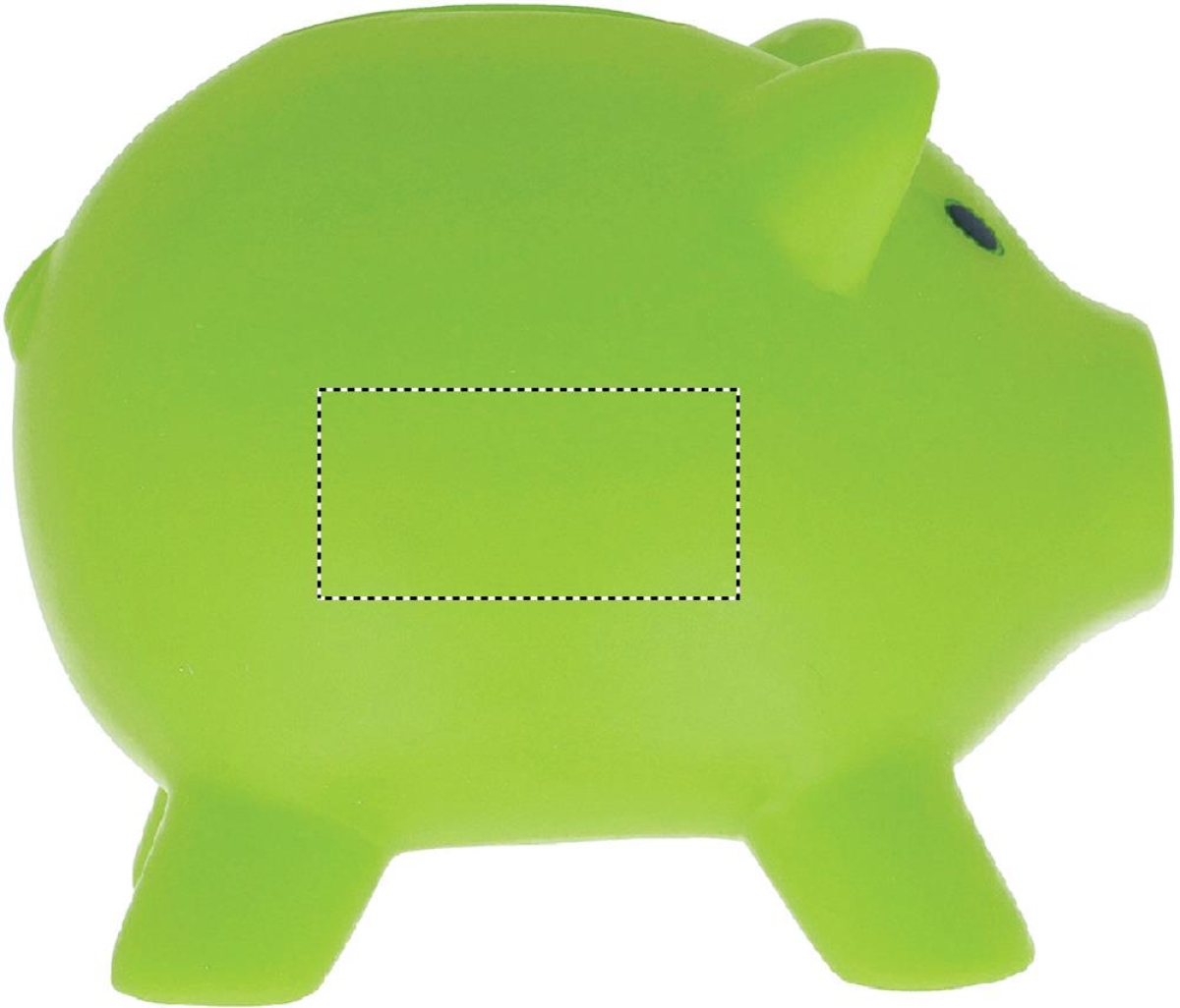 Softco spaarvarken - PVC - 9x7x7cm - Body right