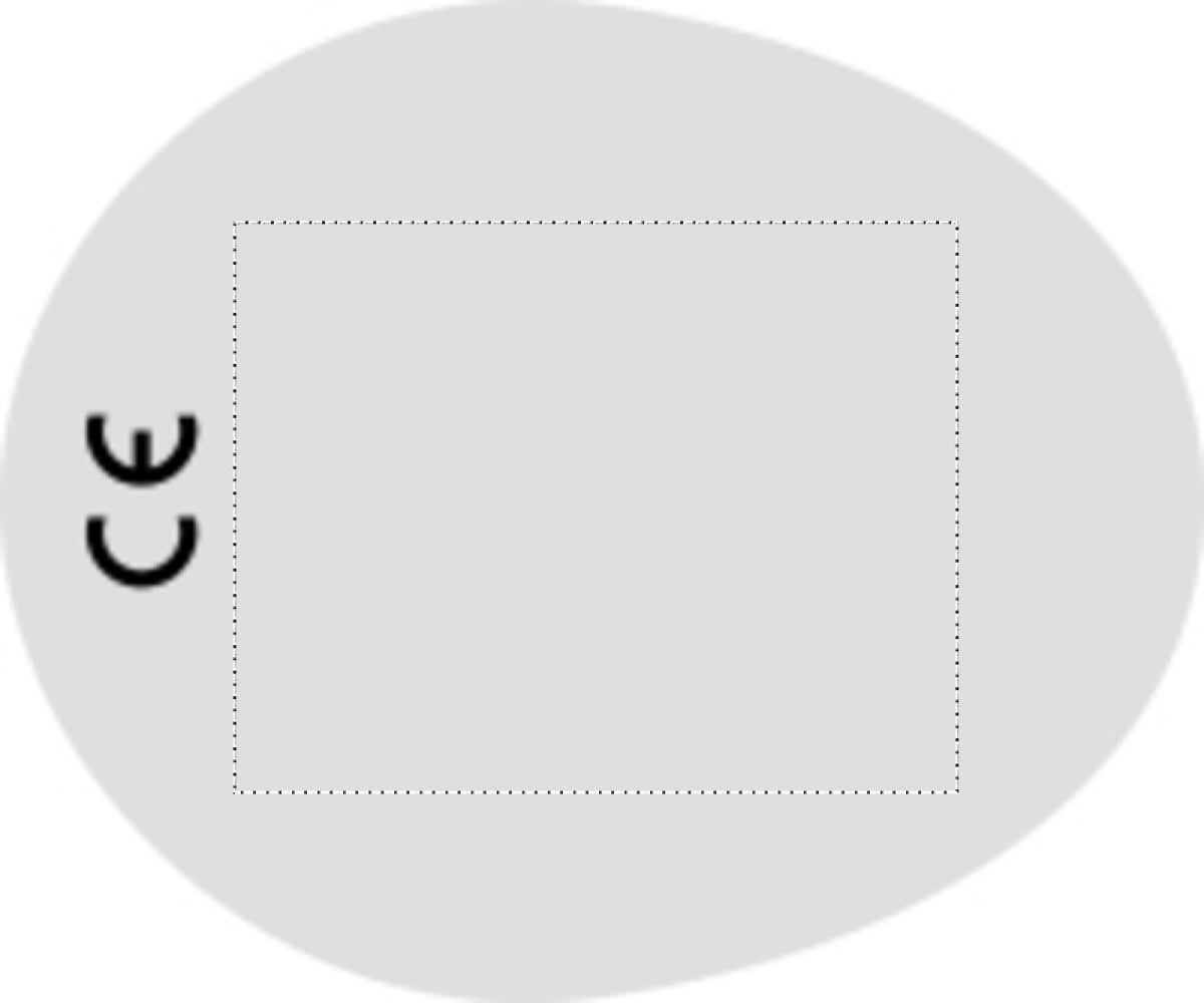 anti-stress bal - helm - 8 cm - PU - Bottom