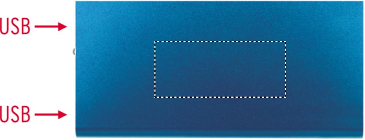 Powerbank - 8.000mAh - aluminium - plat ontwerp - Bottom