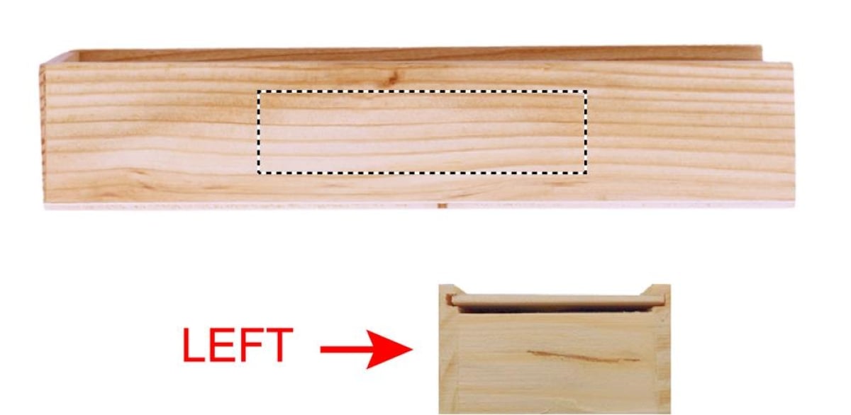 Domino spel - 28 stuks - verpakt in houten doosje - Left