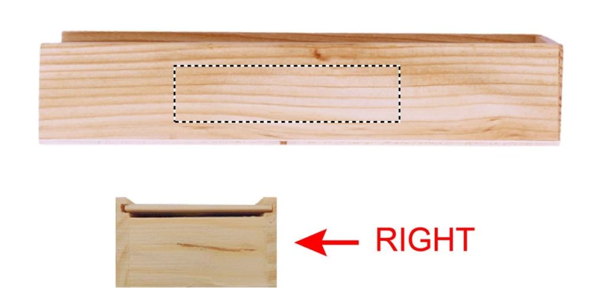 Domino spel - 28 stuks - verpakt in houten doosje - Right