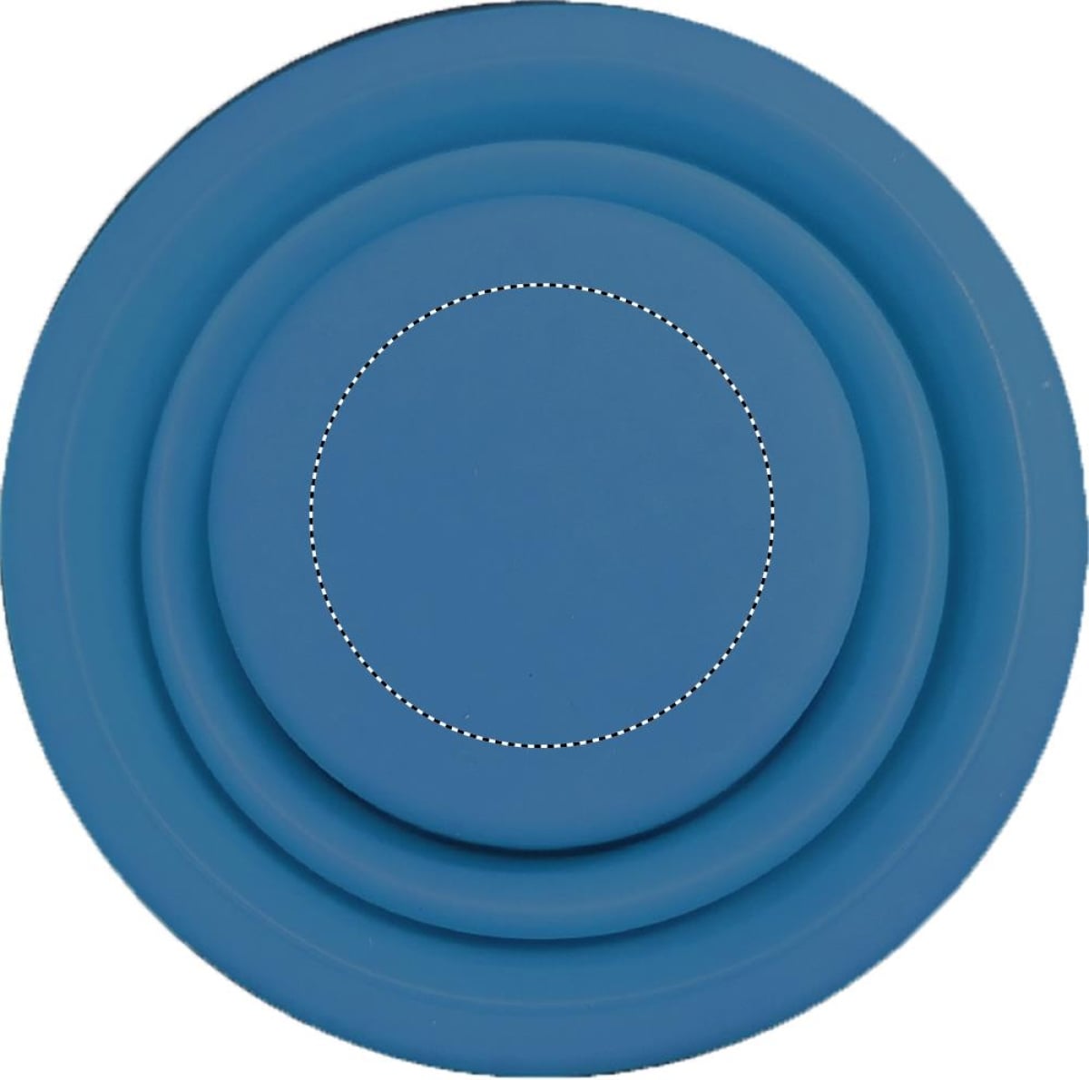 Opvouwbare siliconen beker met pillendoosje - Bottom of cup