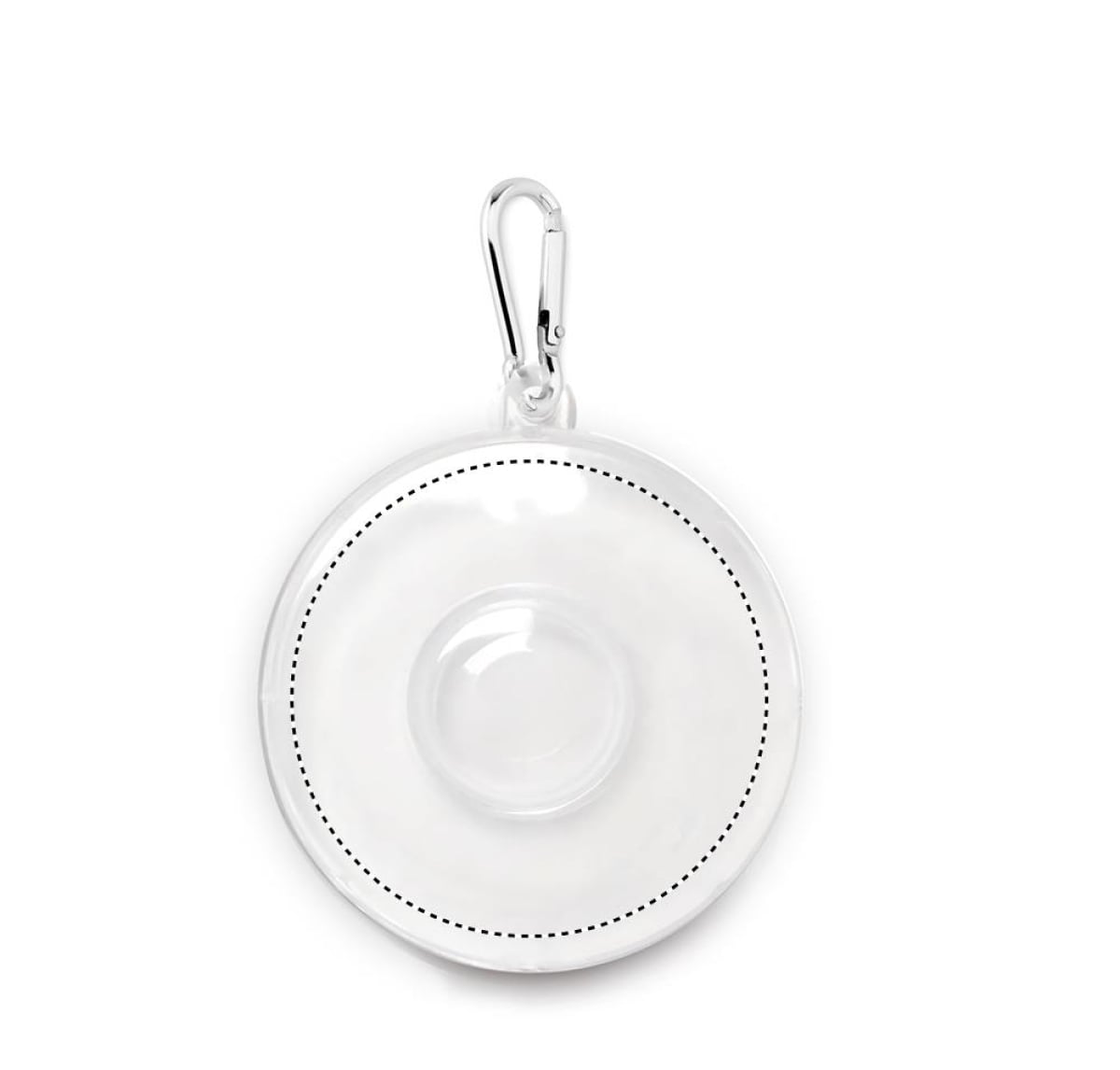 Opvouwbare siliconen beker met pillendoosje - Lid