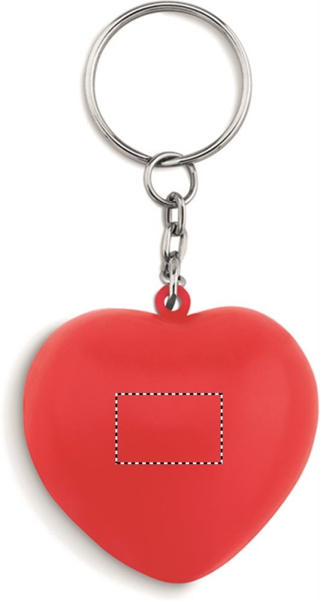 Sleutelhanger anti-stress - hart - 4,2 cm - Back