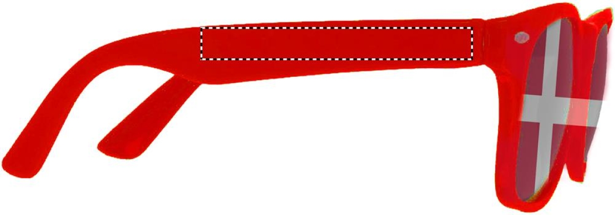 Zonnebril met landenvlag - PC - Right leg