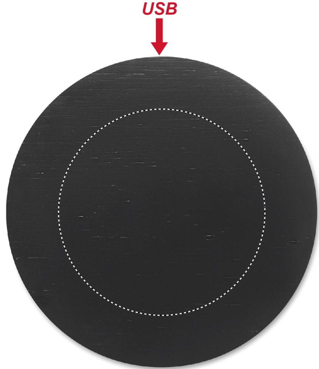 Rundo oplader - 5W - bamboe - draadloos - Top