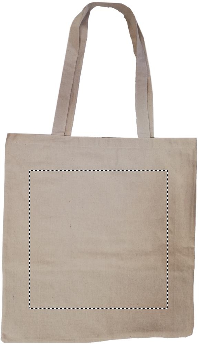 India Tote boodschappentas - twill katoen/jute - 160 g/m² - 41 x 38 cm - lange hengsels - Back