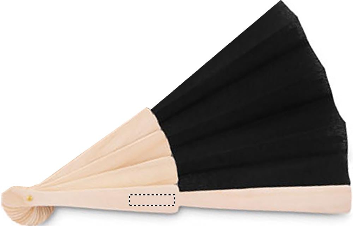 Fanny handwaaier - polyester - 41 x 22 cm - houten handvat - Front a