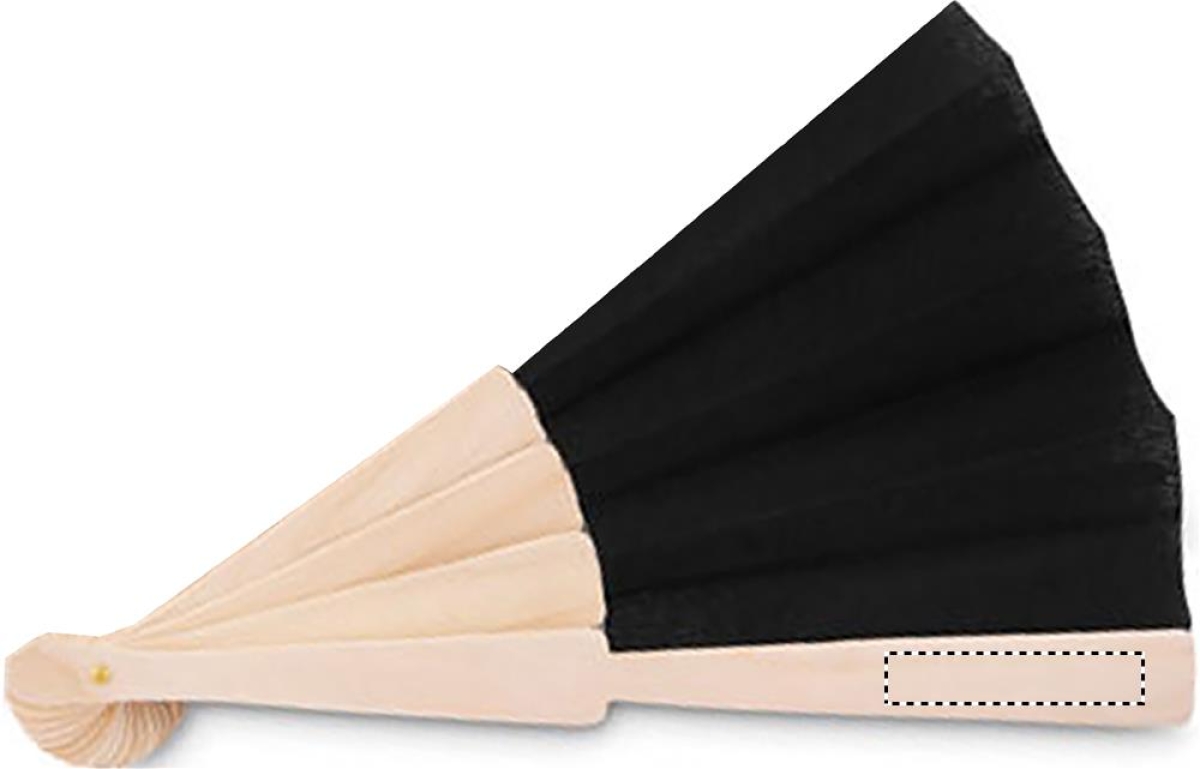 Fanny handwaaier - polyester - 41 x 22 cm - houten handvat - Front b